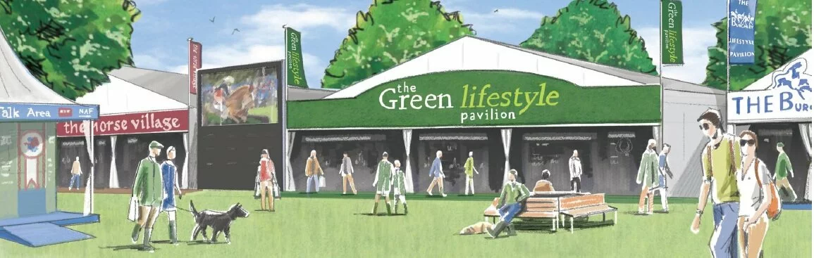 he green lifestyle pavilion at the burghley horse trial 2013